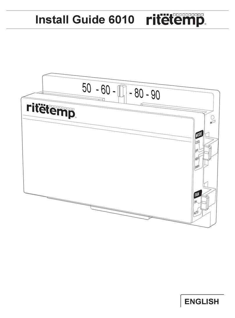 ritetemp 6010 User manual