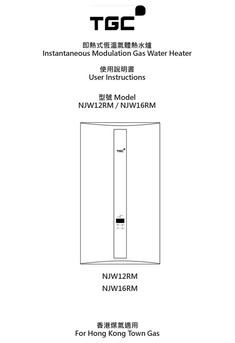 TGC NJW12RM User instructions