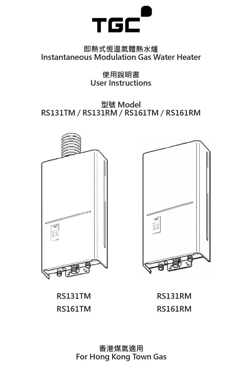 TGC RS131TM User instructions