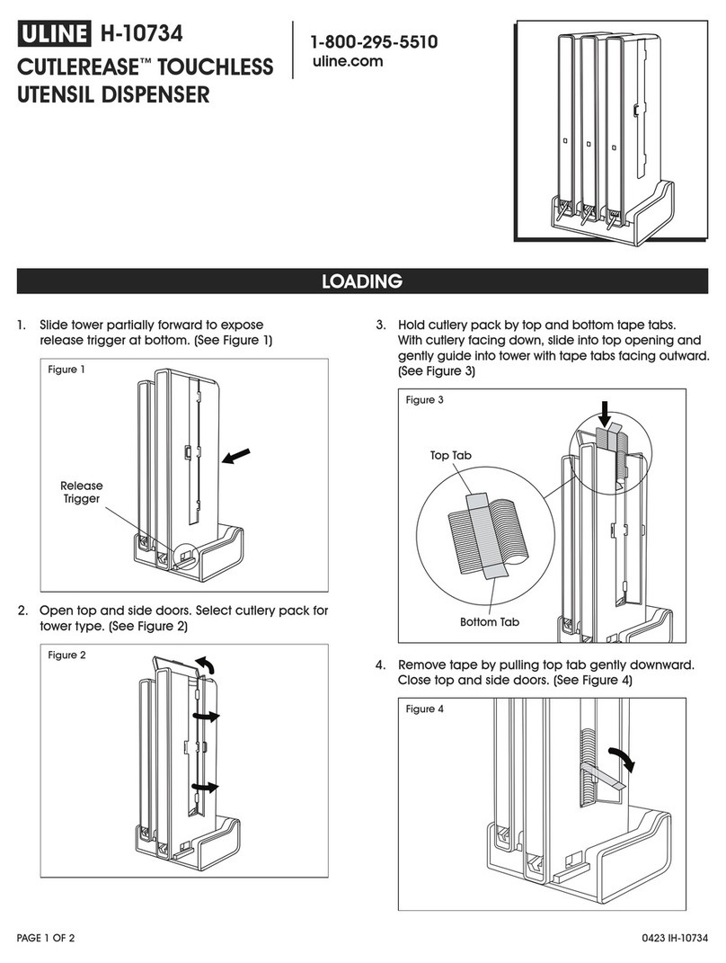 U-Line CUTLEREASE H-10734 User manual
