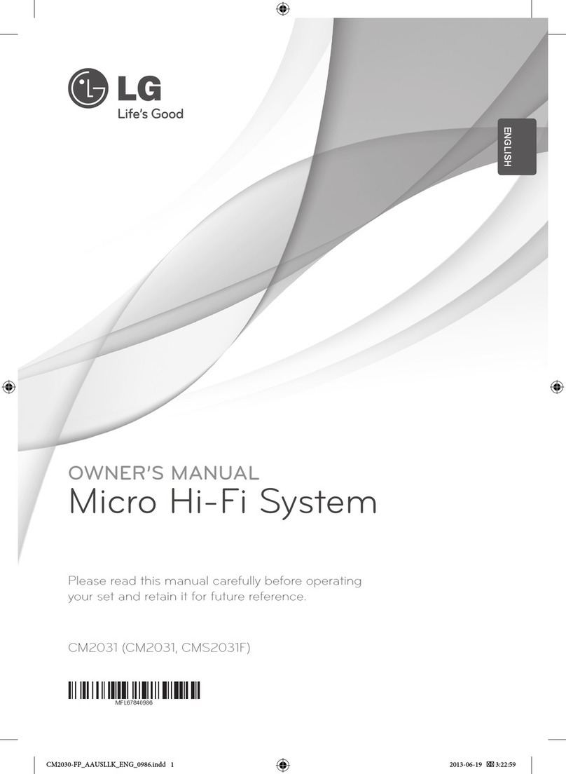 LG CM2031 User manual