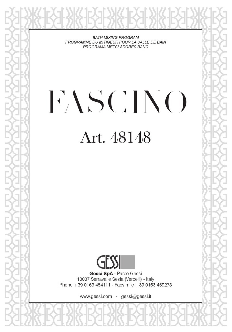 Gessi FASCINO 48148 Bath Mixing Program Gessi FASCINO 48148 Bath Mixing Program