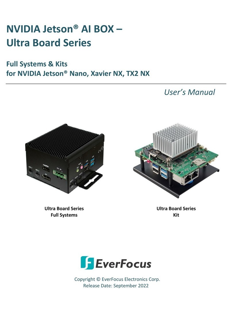 EverFocus NVIDIA Jetson AI BOX Ultra Board Series user manual