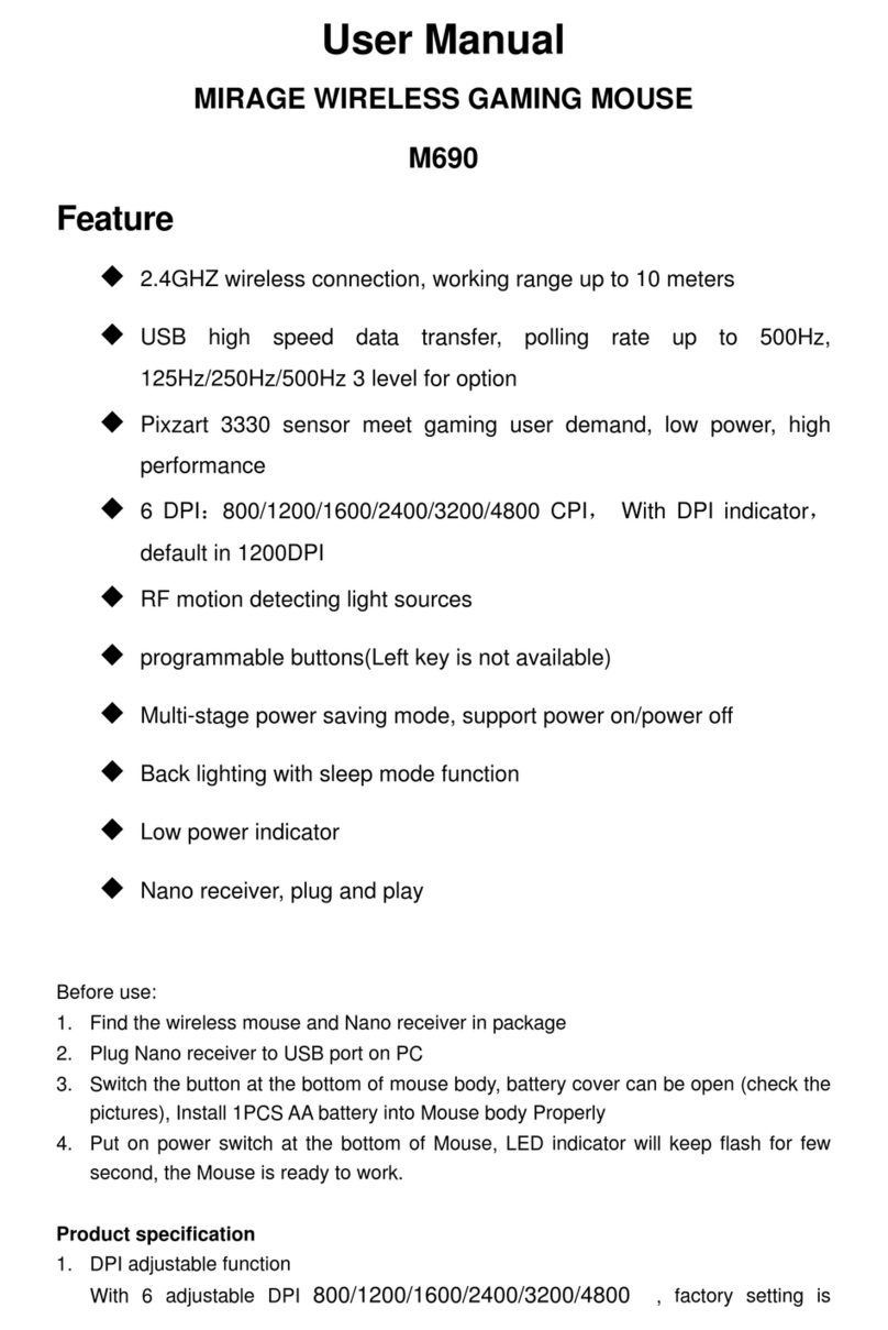REDRAGON MIRAGE M690 user manual