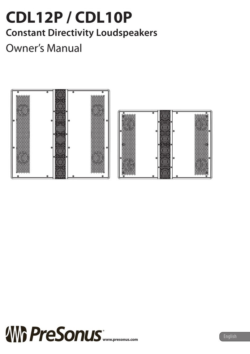 PRESONUS CDL10P owner's manual