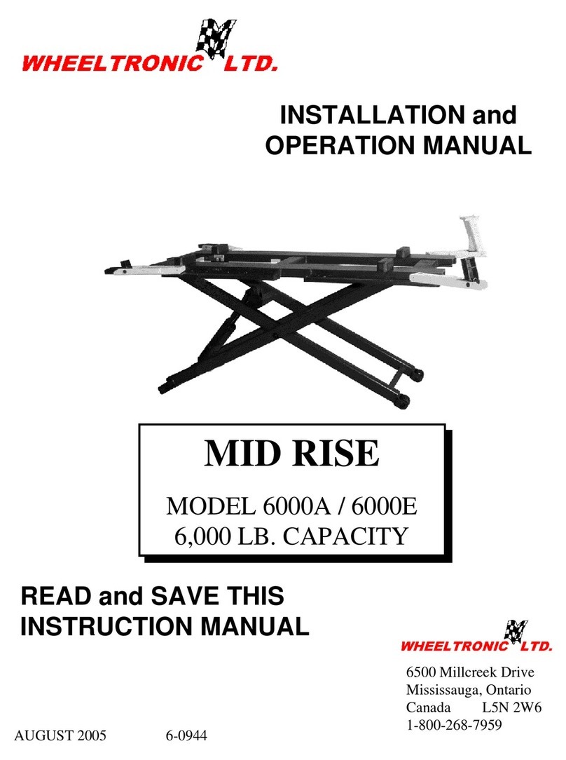 WHEELTRONIC 6000A User manual