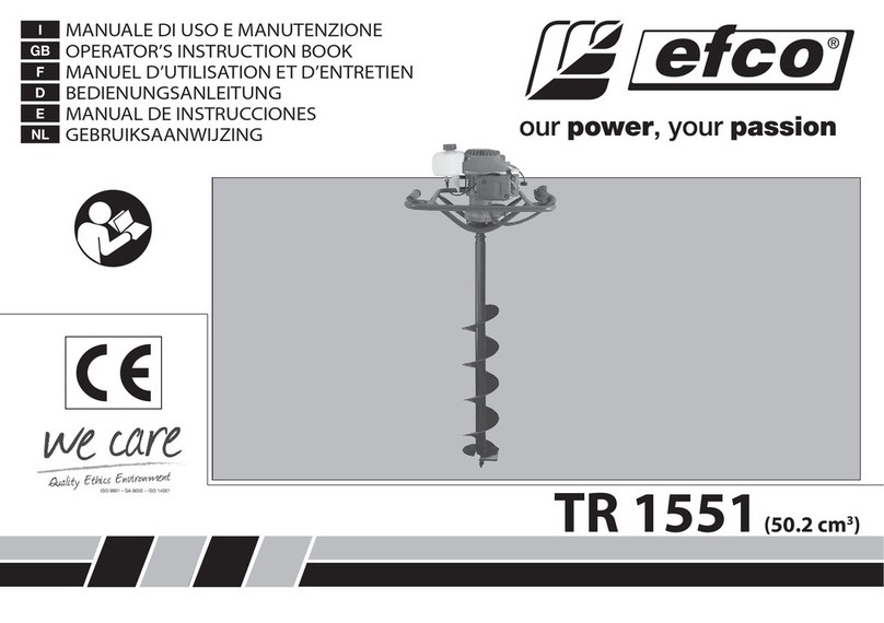 Efco TR 1551 Operators instruction book Efco TR 1551 Operators instruction book
