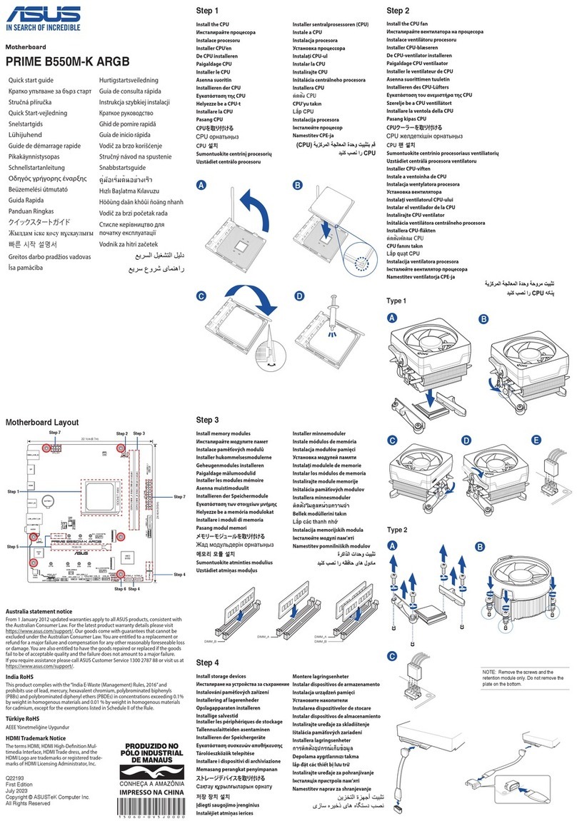 Asus PRIME B550M-K User manual