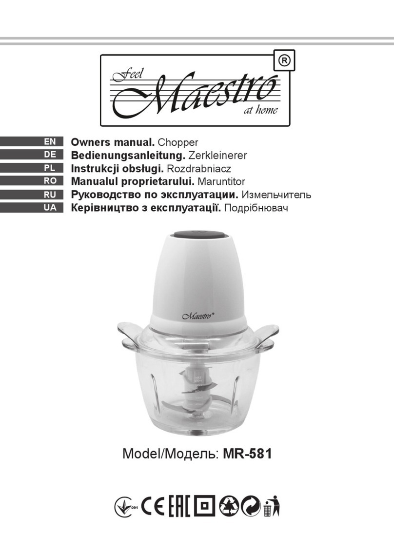 Maestro MR-581 manual