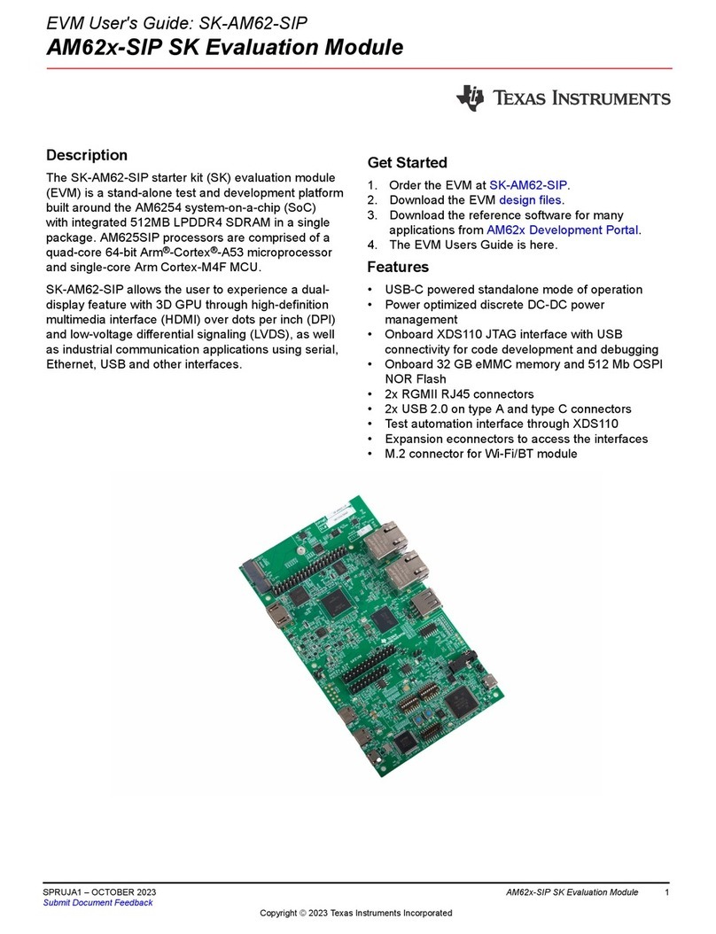 Texas Instruments AM62-SIP SK Series User manual