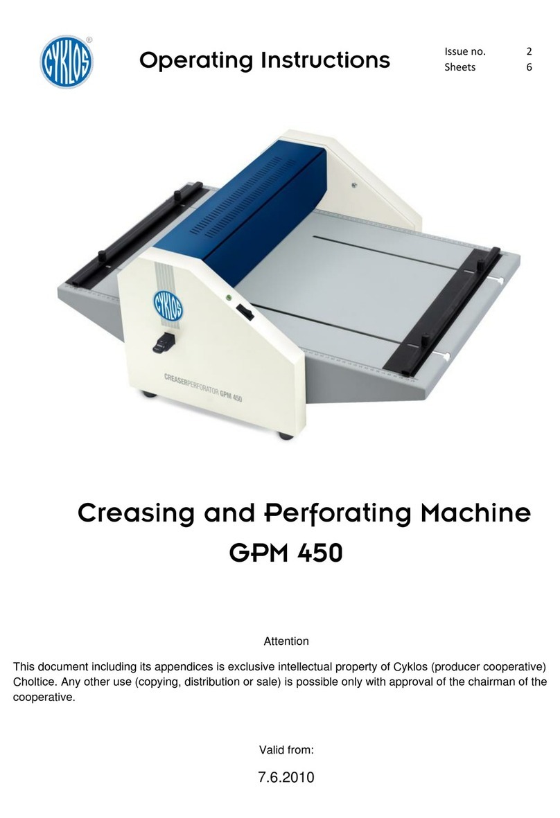 Cyklos GPM 450 User manual