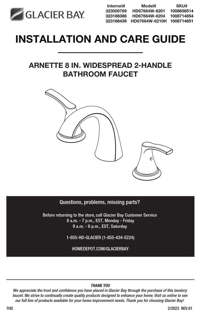 Glacier bay ARNETTE HD67664W-6201 Assembly instructions Glacier bay ARNETTE HD67664W-6201 Assembly instructions