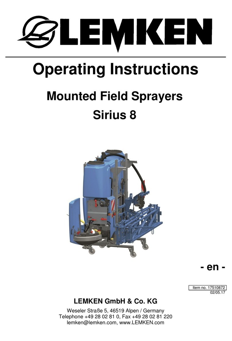 LEMKEN Sirius 8 operating instructions