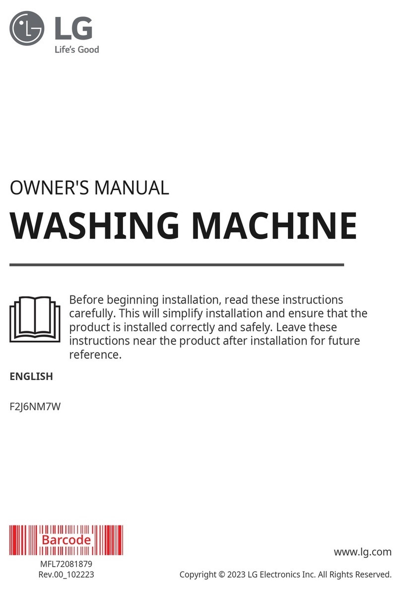 LG F2J6NM7W User manual