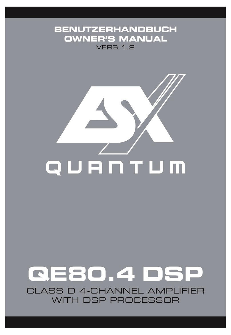 ESX QUANTUM QE80.4 DSP owner's manual
