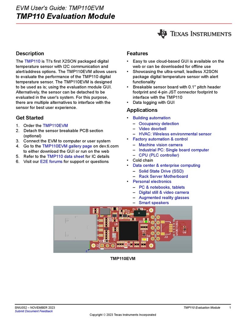 Texas Instruments TMP110 User manual