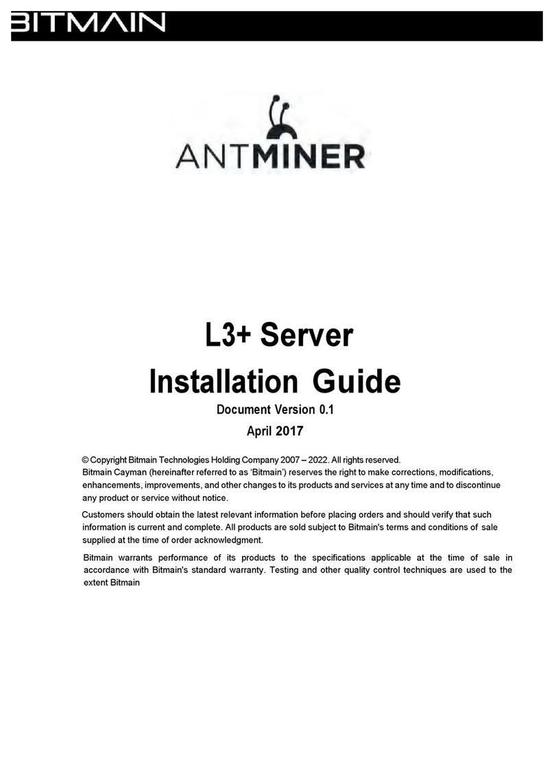 BITMAIN AntMiner L3+ installation guide