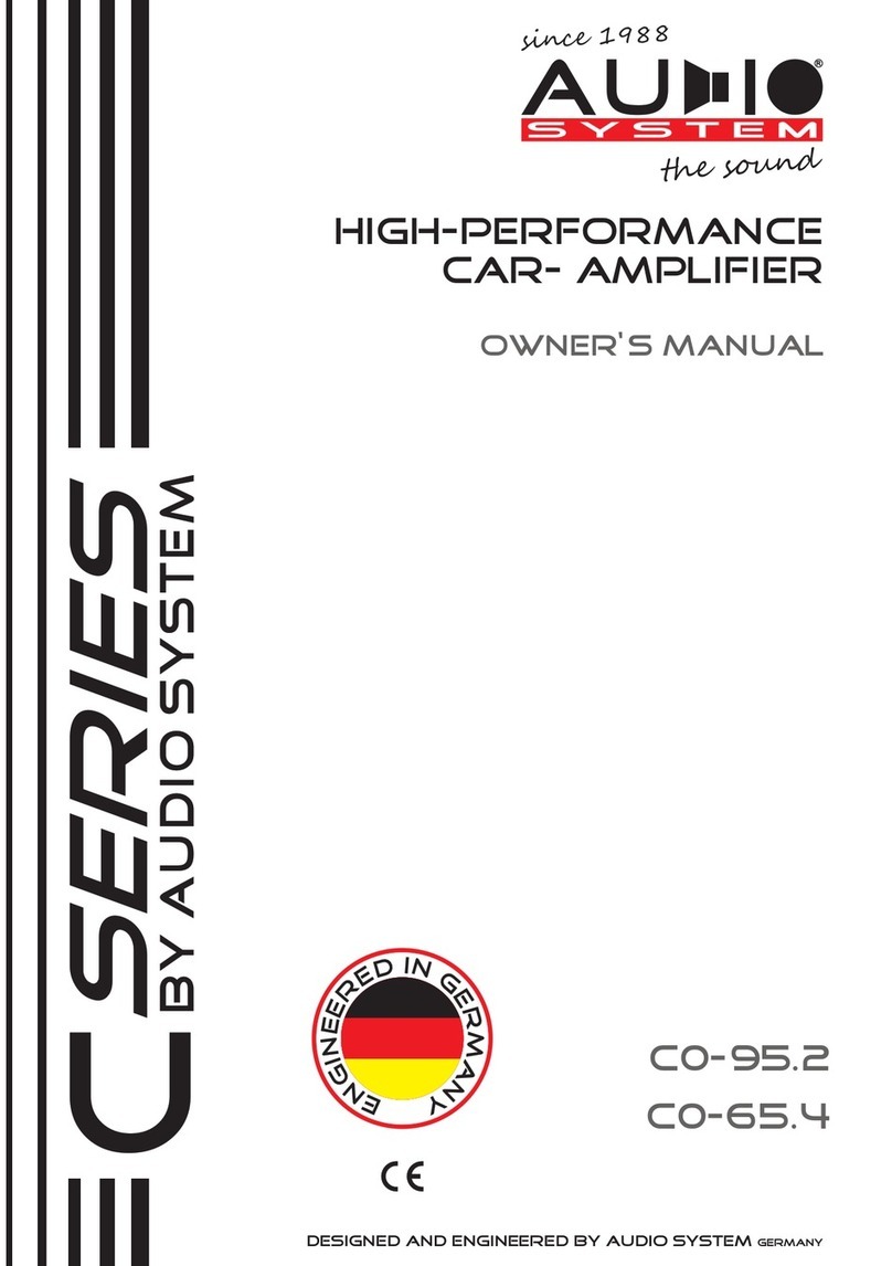 Audiosystem C0-95.2 owner's manual