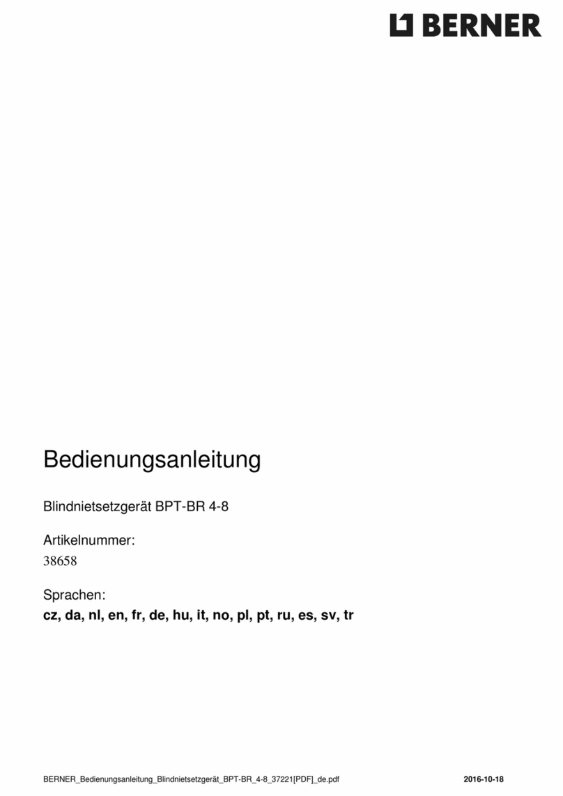 Berner BPT-BR 4-8 User manual