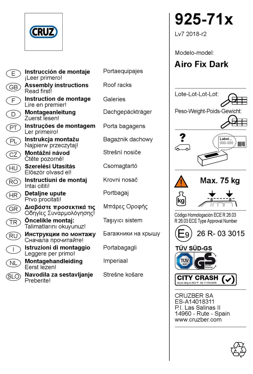 Cruz 925-71 Series Assembly instructions
