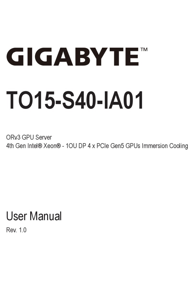 Gigabyte TO15-S40-IA01 User manual