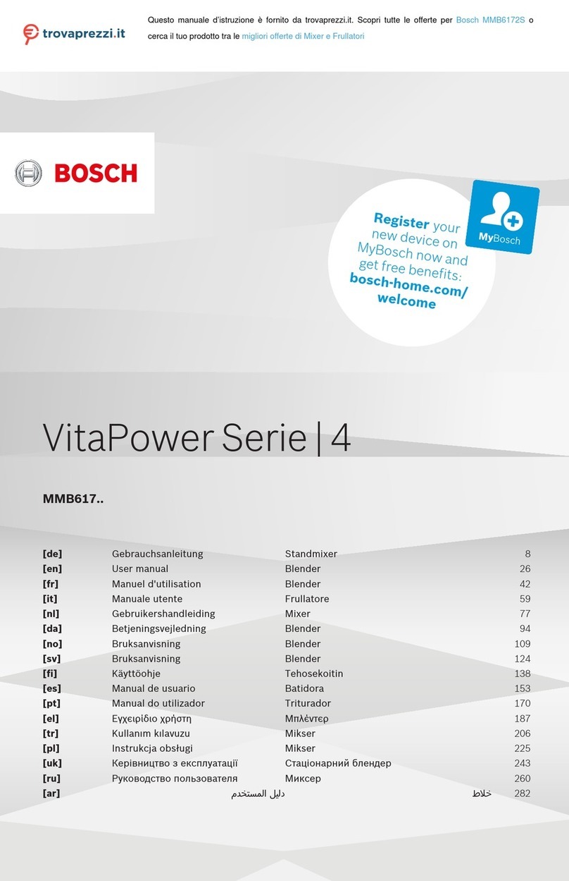 Bosch MMB6172S user manual