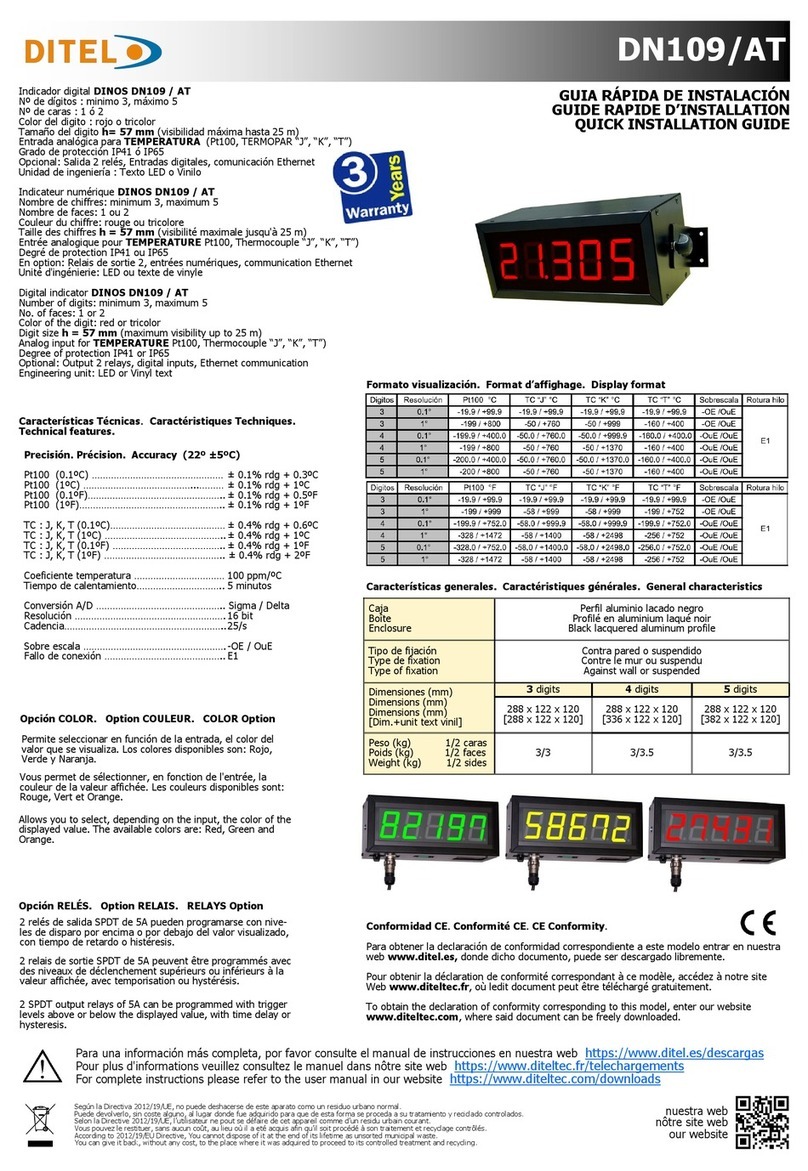 Ditel DN109/AT User manual