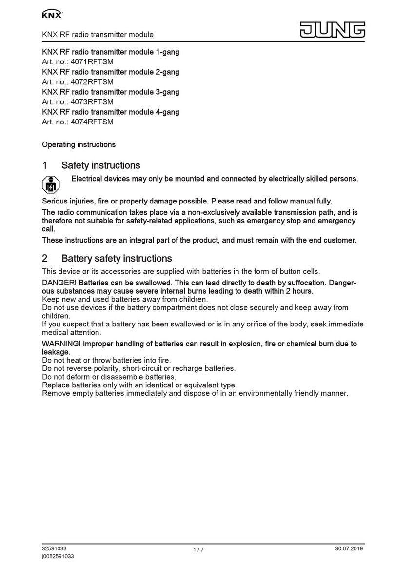 Jung KNX 4071RFTSM User manual