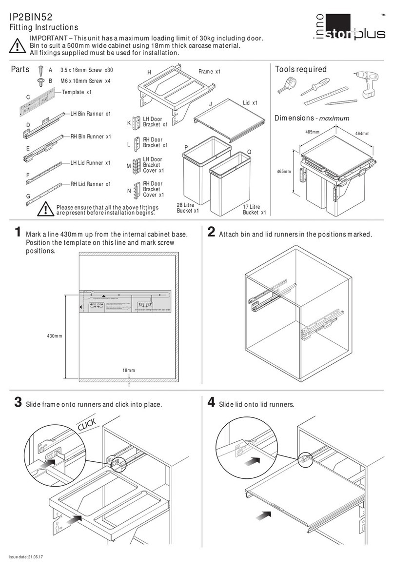 Innostor IP2BIN52 Fitting instructions Innostor IP2BIN52 Fitting instructions
