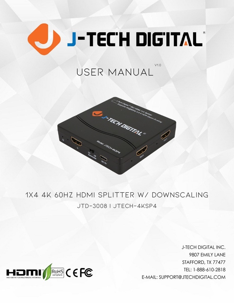 J-Tech Digital JTD-3008 User manual