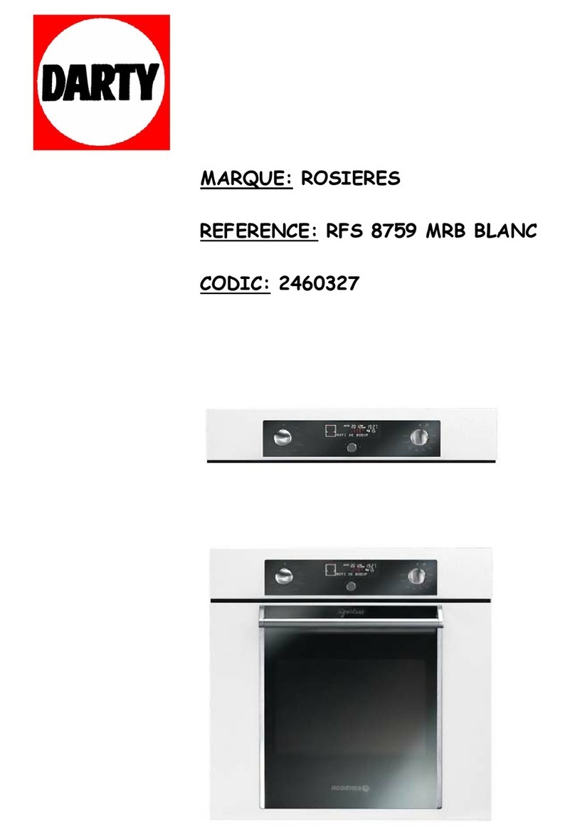 ROSIERES RFS 8759 MRB BLANC User instructions