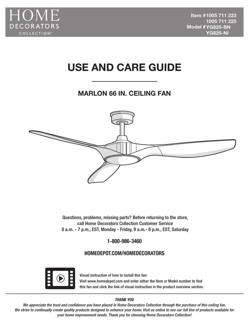Home Decorators Collection MARLON Use and care guide Home Decorators Collection MARLON Use and care guide