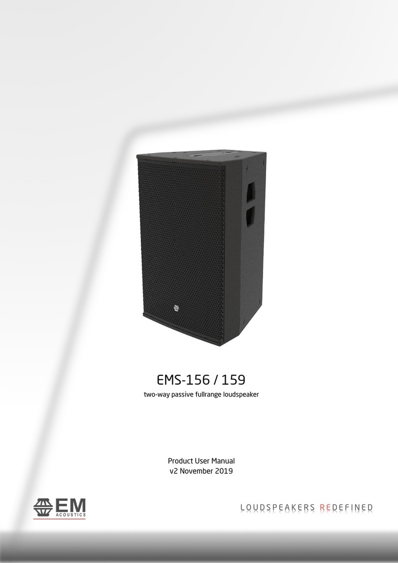 EM Acoustics EMS-156 Operational manual