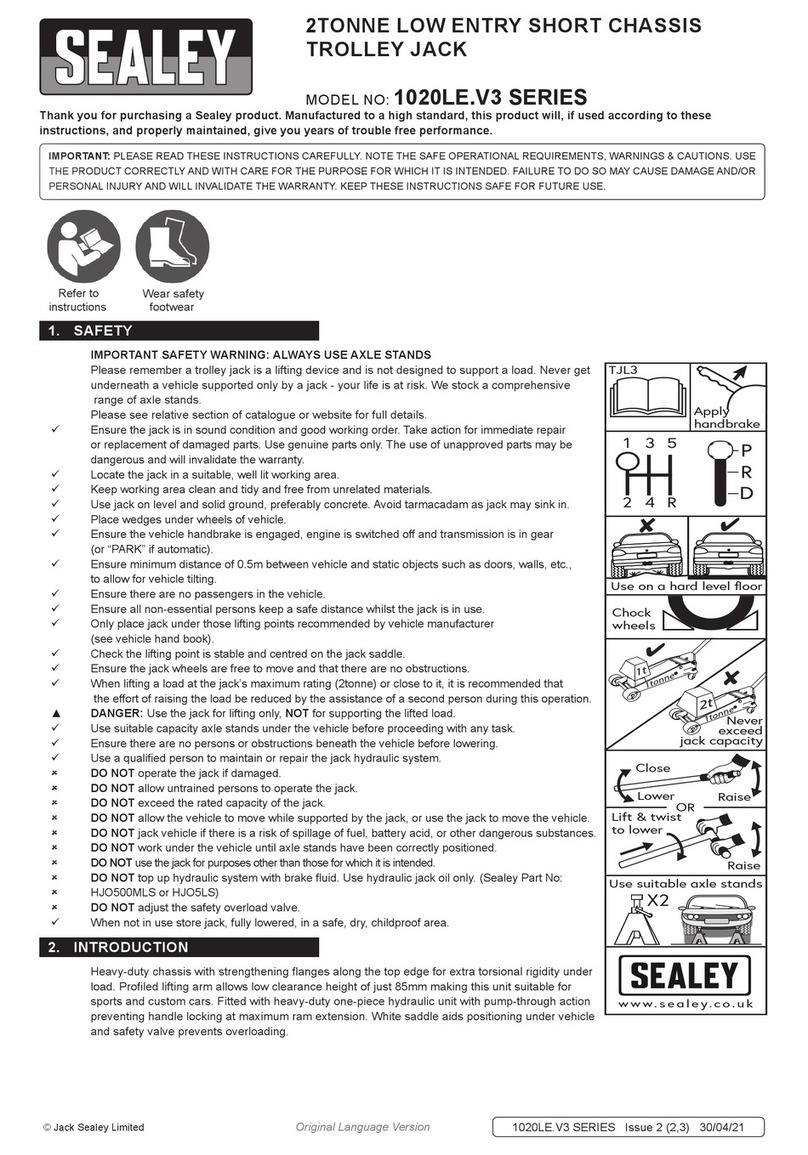 Sealey 1020LE.V3 Series User manual