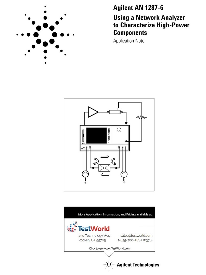 Agilent Technologies AN 1287-6 Installation and operating instructions Agilent Technologies AN 1287-6 Installation and operating instructions