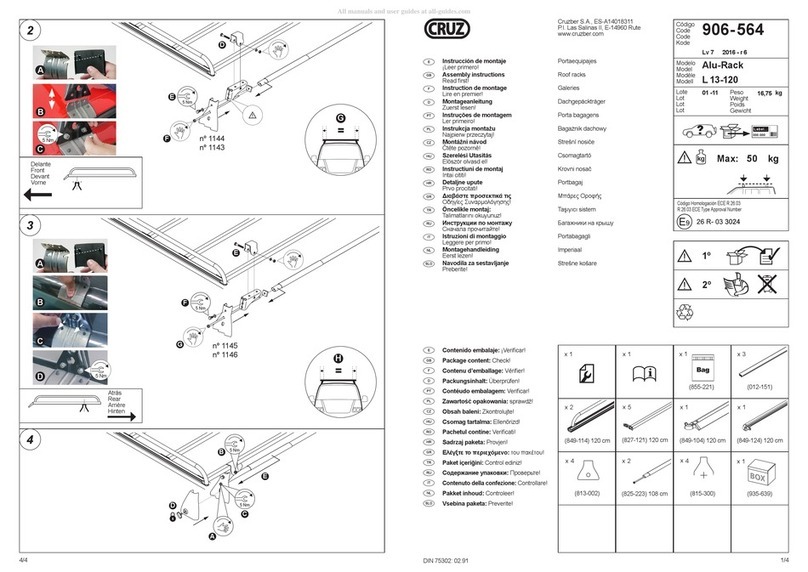 Cruz Alu-Rack L13-120 User manual