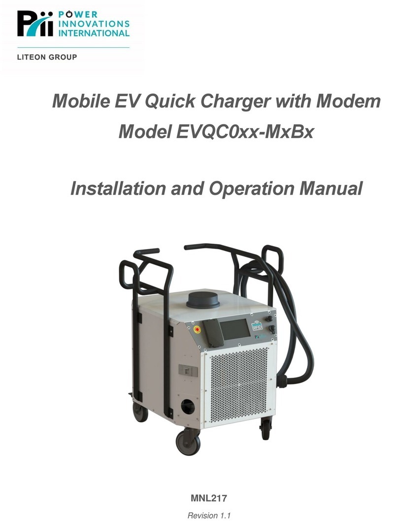 Power Innovations EVQC0 M B Series Installation and operation manual