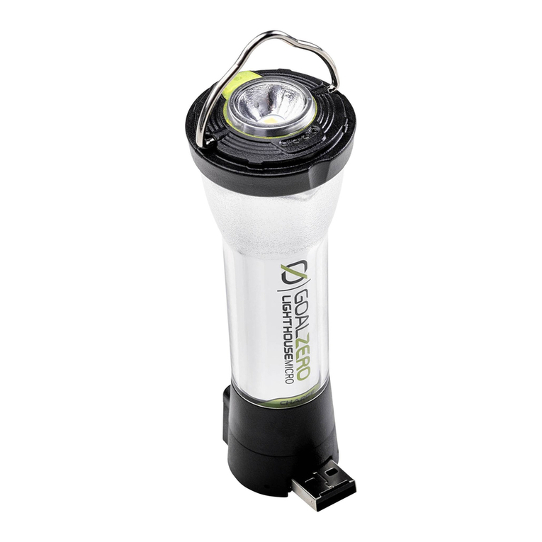 GOAL ZERO LIGHTHOUSE micro CHARGE user manual