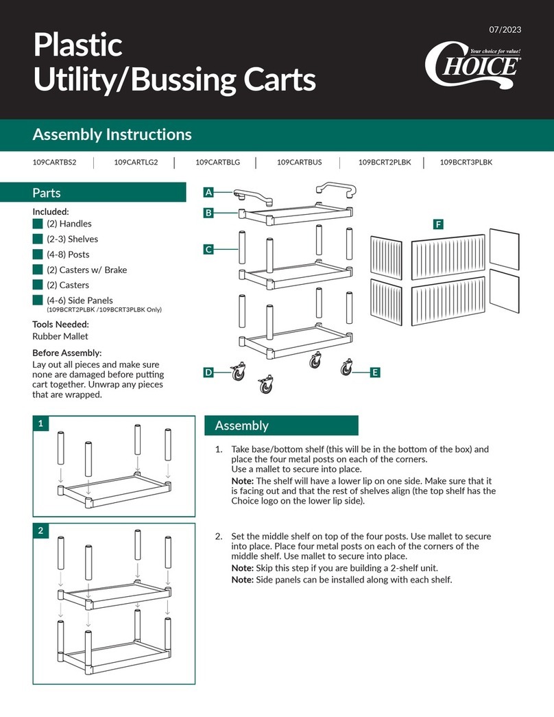 Choice 109CARTBS2 Assembly instructions