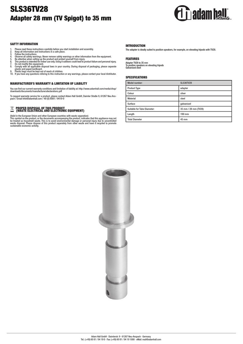 Adam Hall SLS36TV28 manual