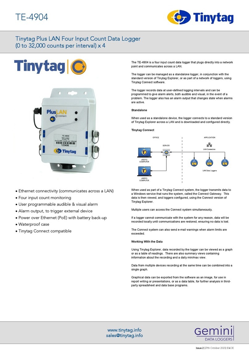 Gemini Tinytag TE-4904 manual