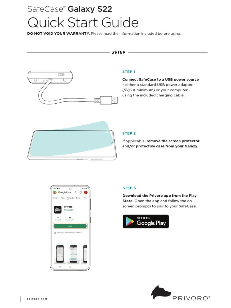 Privoro SafeCase Galaxy S22 User manual