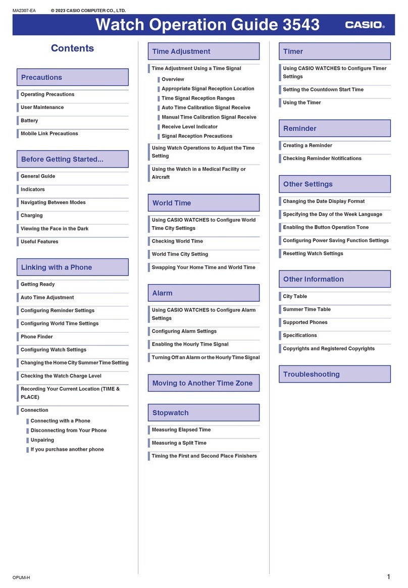Casio 3543 User manual