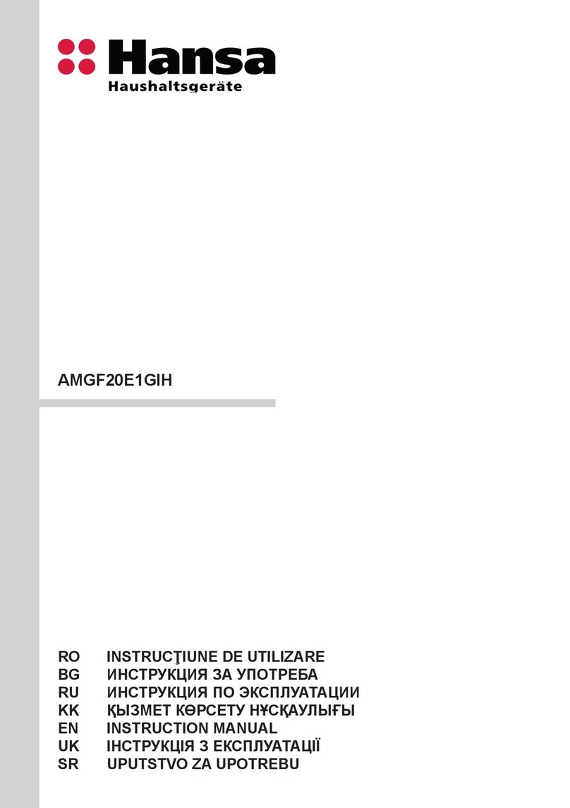 Hansa AMGF20E1GIH instruction manual