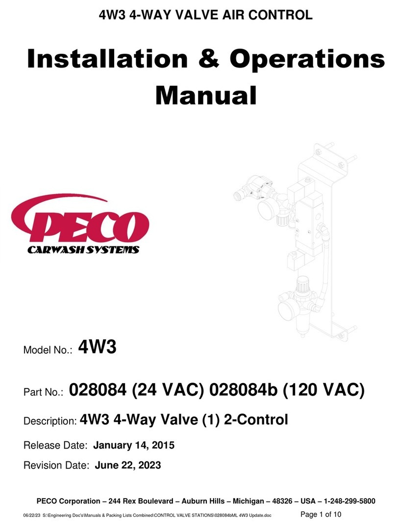 Peco 4W3 Installation & operation manual
