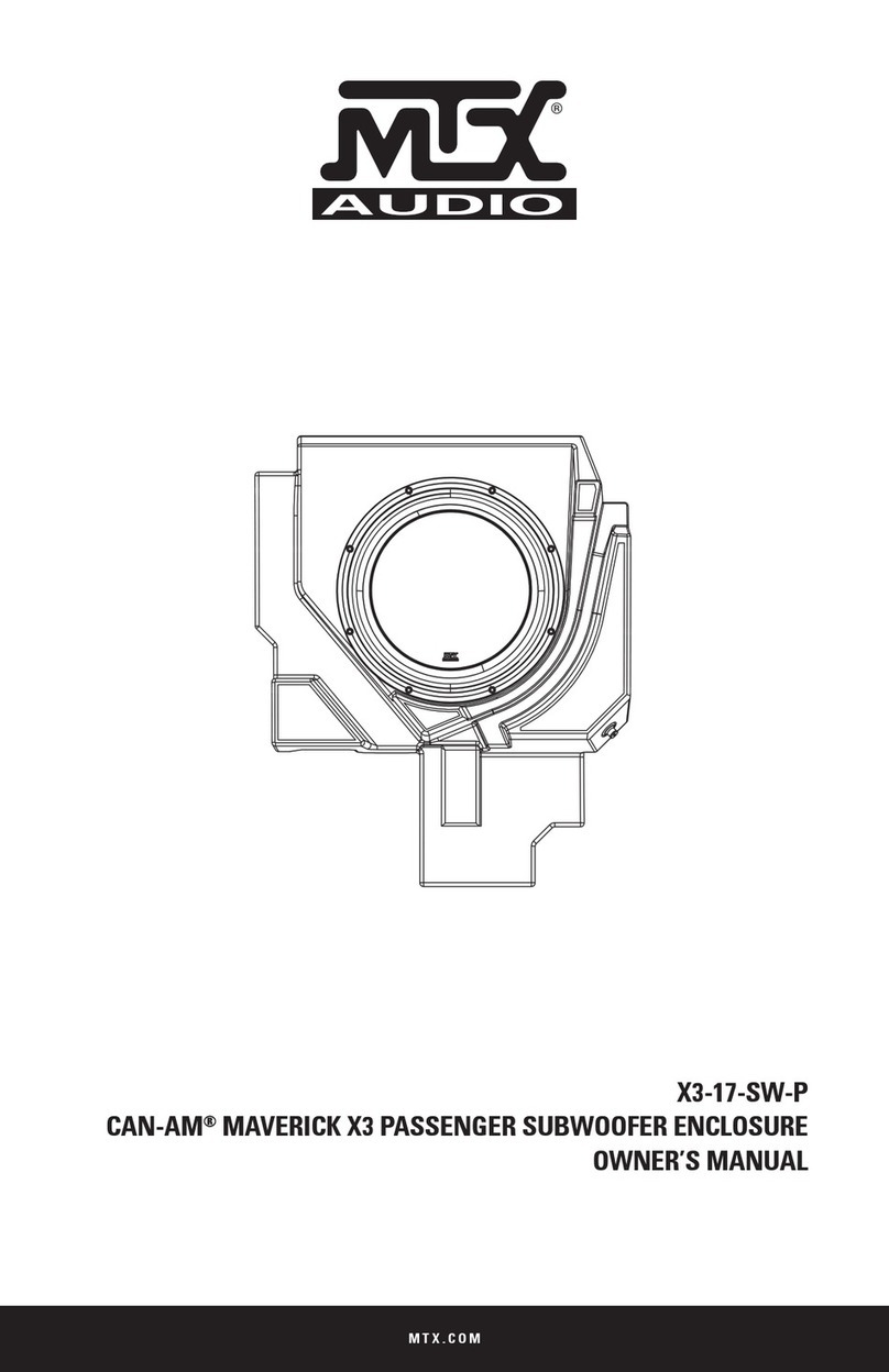 MTX CAN-AM X3-17-SW-P owner's manual