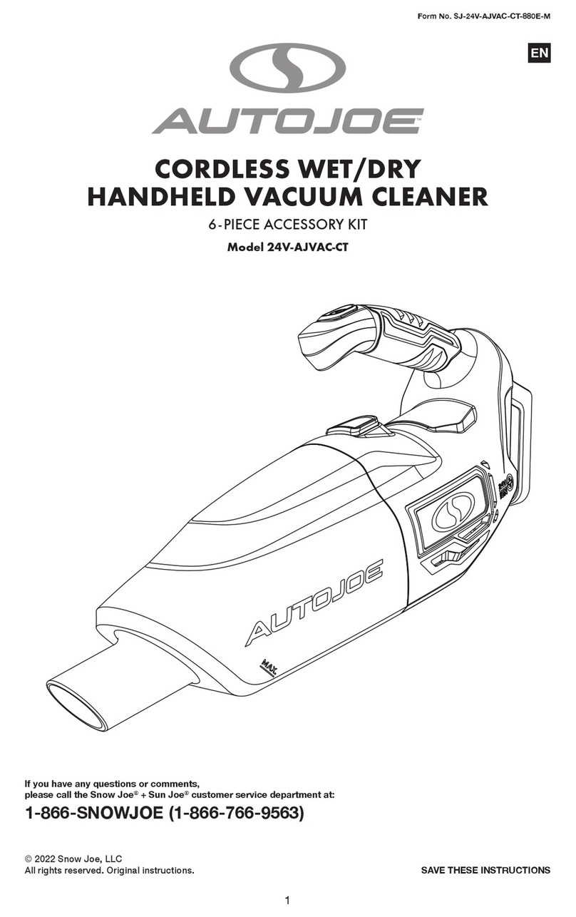 SNOWJOE AUTOJOE 24V-AJVAC-CT User manual