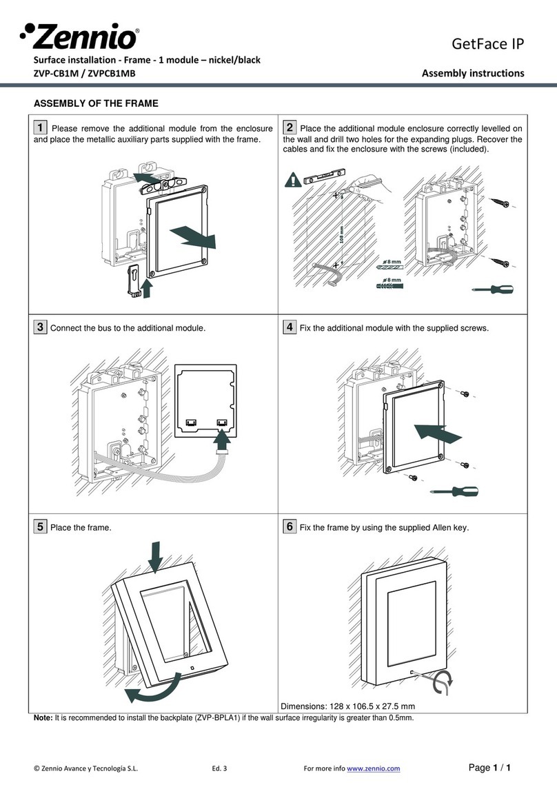 Zennio ZVPCB1MB Assembly instructions
