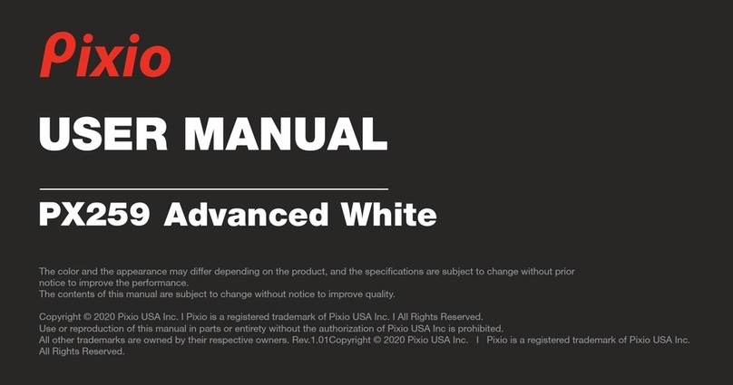 Pixio PX259 Advanced White User manual