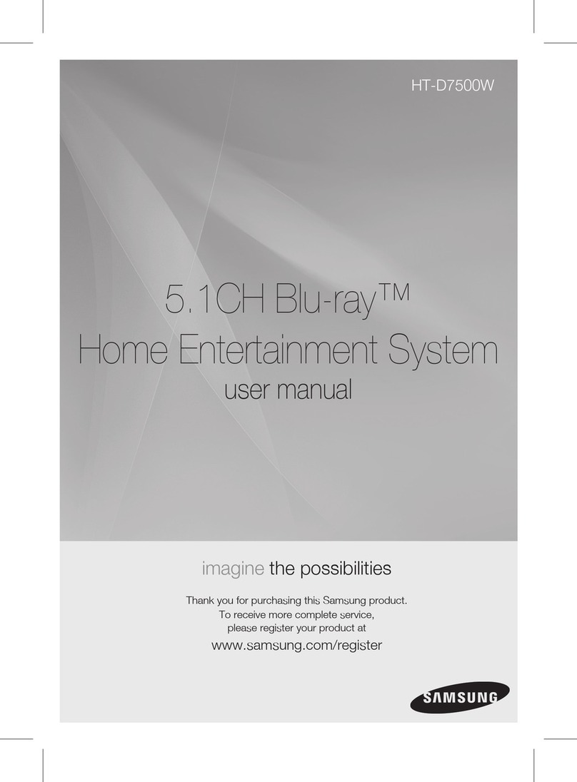 Samsung HT-D7500W User manual